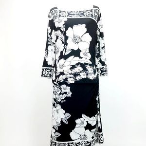 WHBM Long Sleeve Floral Dress Size Small